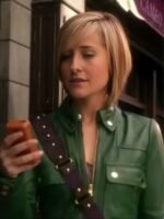 Chloe Sullivan Smallville Green Leather Jacket