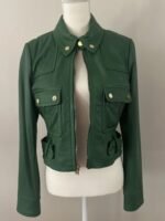 Chloe Sullivan Smallville Green Leather Jacket