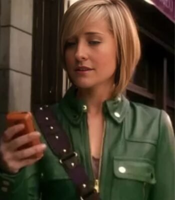 Chloe Sullivan Smallville Green Leather Jacket