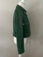 Chloe Sullivan Smallville Green Leather Jacket
