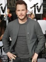 Chris Pratt Jurassic World Grey Bomber Jacket