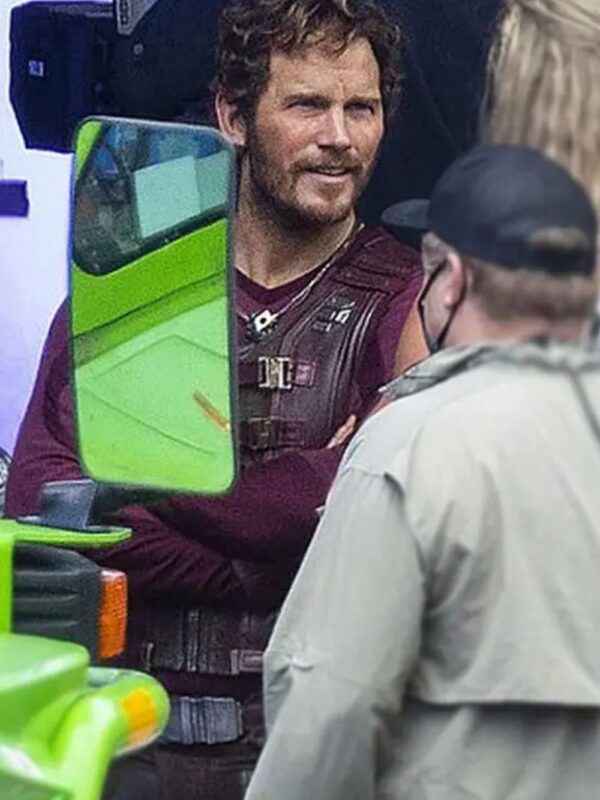 Chris Pratt Thor Love and Thunder Burgundy Vest