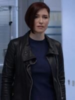 Chyler Leigh Supergirl Alex Danvers Cafe Racer Leather Jacket