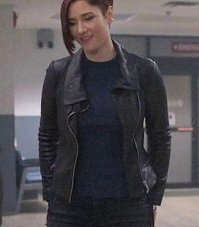 Chyler Leigh Supergirl Alex Danvers Cafe Racer Leather Jacket
