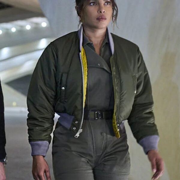 Citadel Priyanka Chopra Jonas green Bomber Jacket