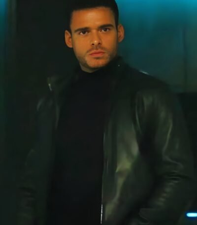 Citadel Richard Madden Black Leather Jacket