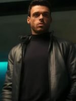 Citadel Richard Madden Black Leather Jacket