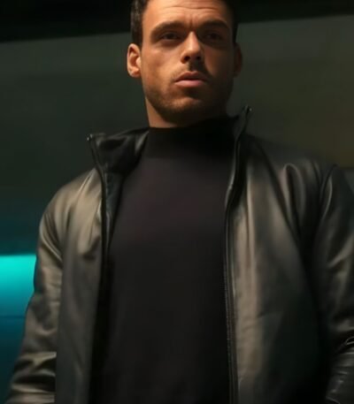 Citadel Richard Madden Black Leather Jacket