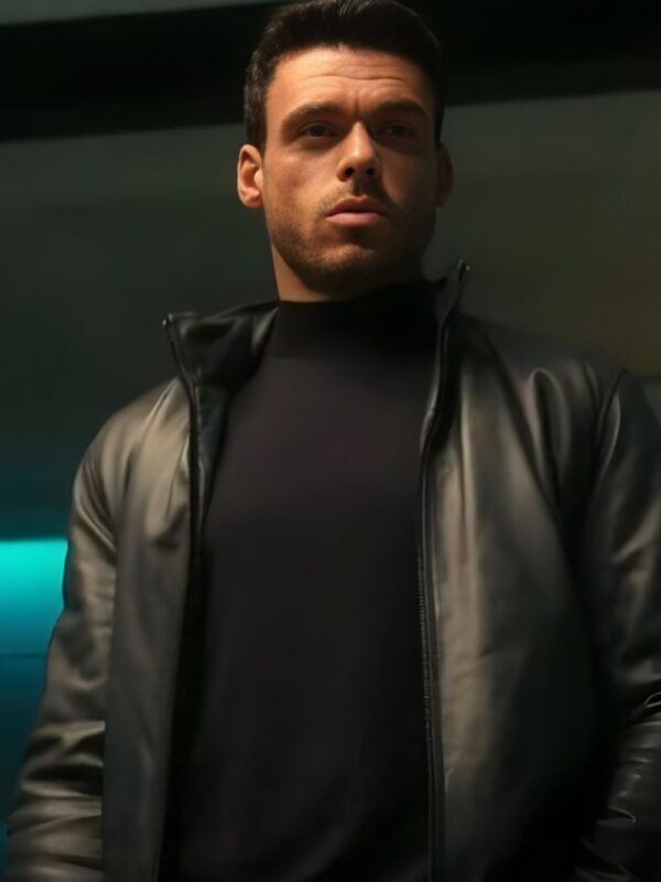 Citadel Richard Madden Black Leather Jacket