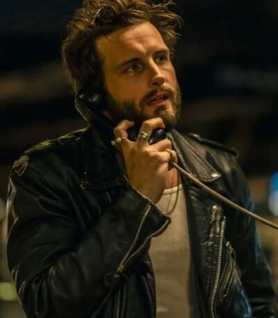 City On Fire 2023 Nico Tortorella Black Leather Jacket