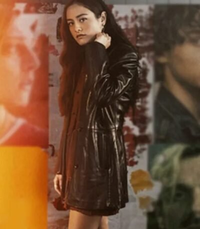 City on Fire 2023 Samantha Leather Coat