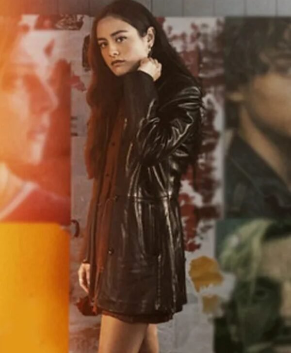 City on Fire 2023 Samantha Leather Coat