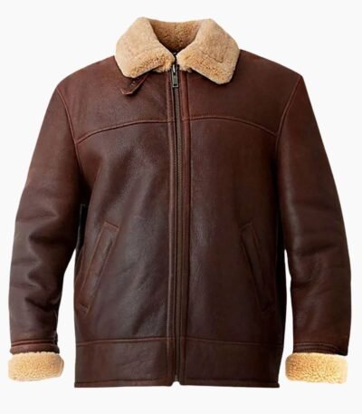 Clark Shearling Leather Brown Jacket