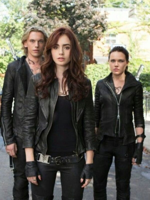 Clary Fray Shadowhunters Black Leather Jacket