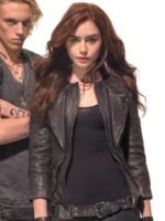 Clary Fray Shadowhunters Black Leather Jacket