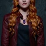 Clary Fray Shadowhunters Maroon Leather Jacket