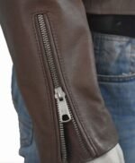 Classic Nancy Women Brown Leather Jacket