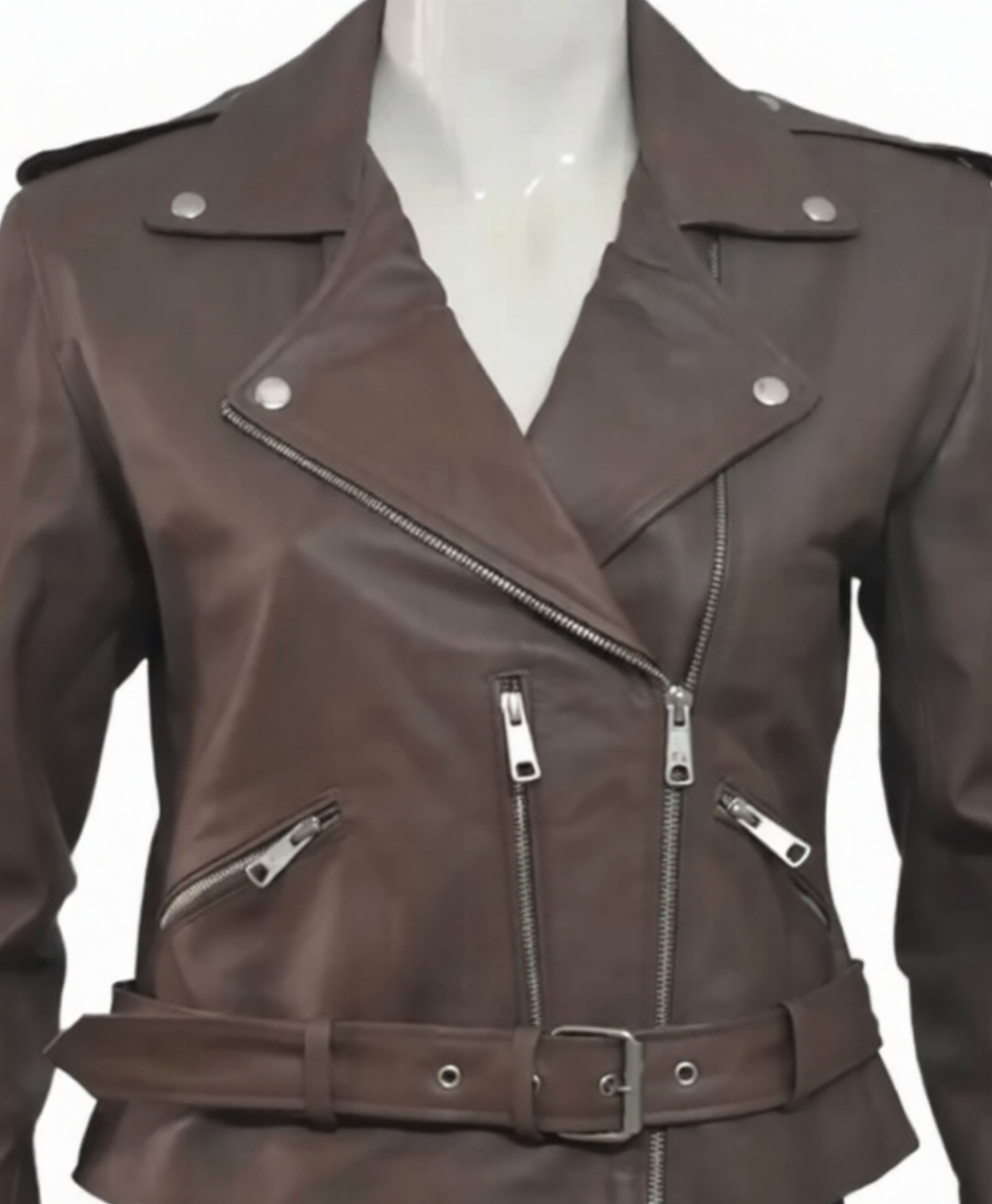 Classic Nancy Women Brown Leather Jacket Classic Nancy Women Brown Leather Jacket