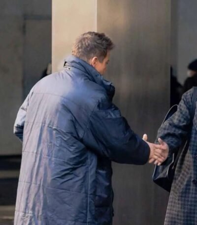 Clint Barton Hawkeye Blue Puffer Coat