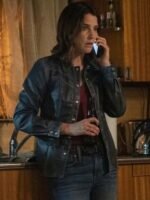 Cobie Smulders Stumptown Dex Black Leather Jacket