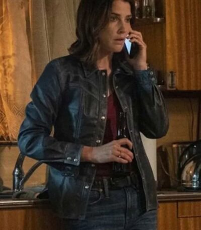 Cobie Smulders Stumptown Dex Black Leather Jacket