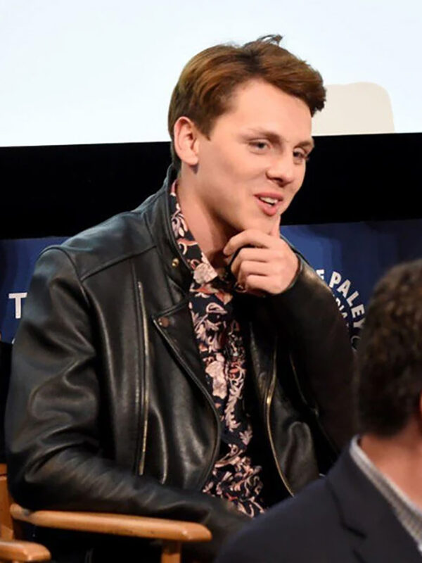 Cobra Kai Jacob Bertrand Event Black Leather Jacket
