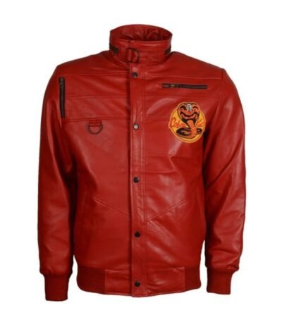 Cobra Kai Red Polyester Bomber Jacket