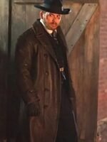 Cole Hauser Yellowstone Black Leather Trench Coat