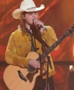Colin Stough American Idol Brown Suede Leather Jacket