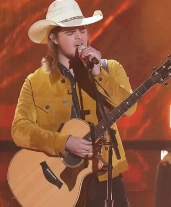 Colin Stough American Idol Brown Suede Leather Jacket