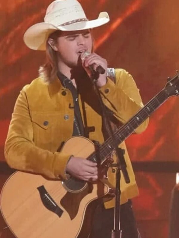 Colin Stough American Idol Brown Suede Leather Jacket