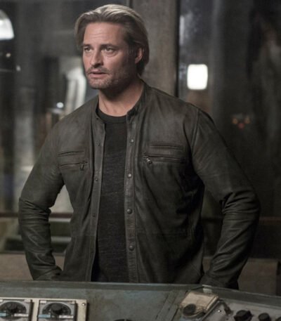 Colony Josh Holloway Black Leather Jacket
