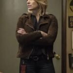 Colony Kathleen Rose Perkins Brown Biker Jacket