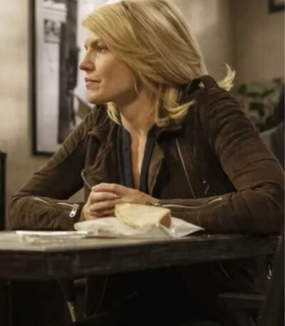 Colony Kathleen Rose Perkins Brown Biker Jacket