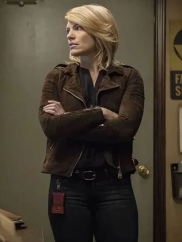 Colony Kathleen Rose Perkins Brown Biker Jacket