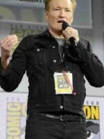 Conan O’Brien Top Gun Event Black Jean Denim Trucker Jacket
