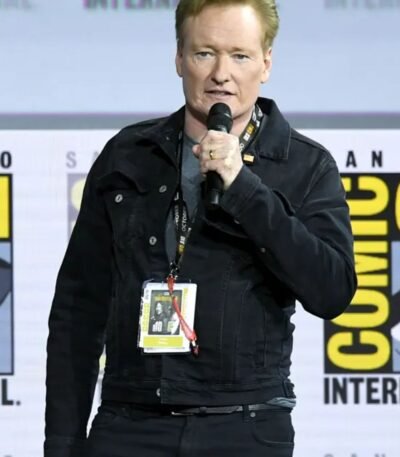 Conan O’Brien Top Gun Event Black Jean Denim Trucker Jacket