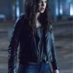 Conor Leslie Titans Donna Troy Black Leather Jacket