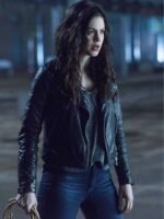 Conor Leslie Titans Donna Troy Black Leather Jacket