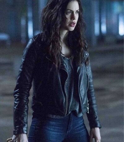Conor Leslie Titans Donna Troy Black Leather Jacket