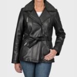 Corey Shearling Leather Black Jacket