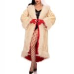 Cruella De Vil Cream Color Fur Coat