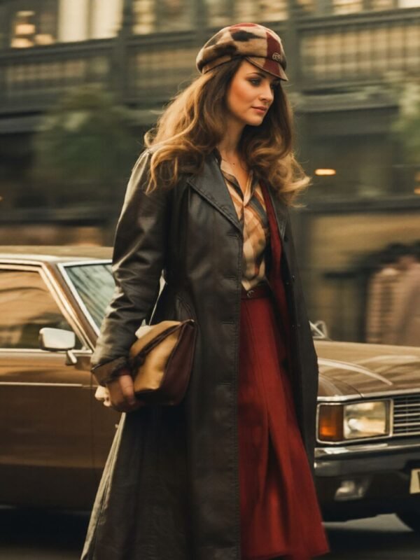 Cruella Emily Beecham Black Long Coat