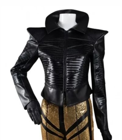 Cruella de Vil Black Shirt Style Collar Jacket 2