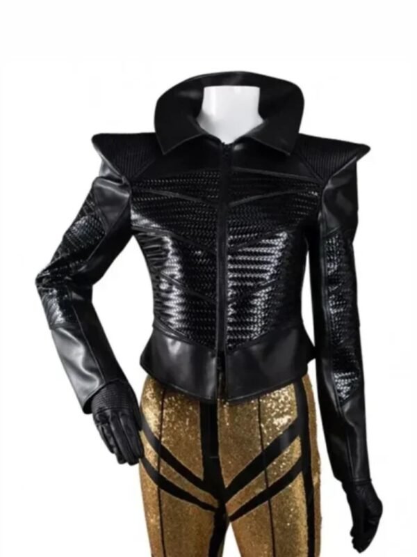Cruella de Vil Black Shirt Style Collar Jacket