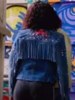 Culprits S01 Kirby Blue Studded Leather Jacket