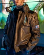 Cyberpunk 2077 Bomber Leather Jacket
