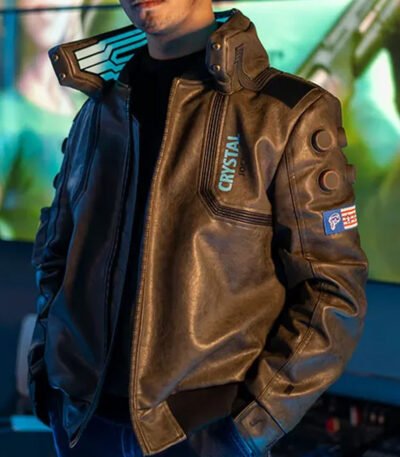 Cyberpunk 2077 Bomber Leather Jacket