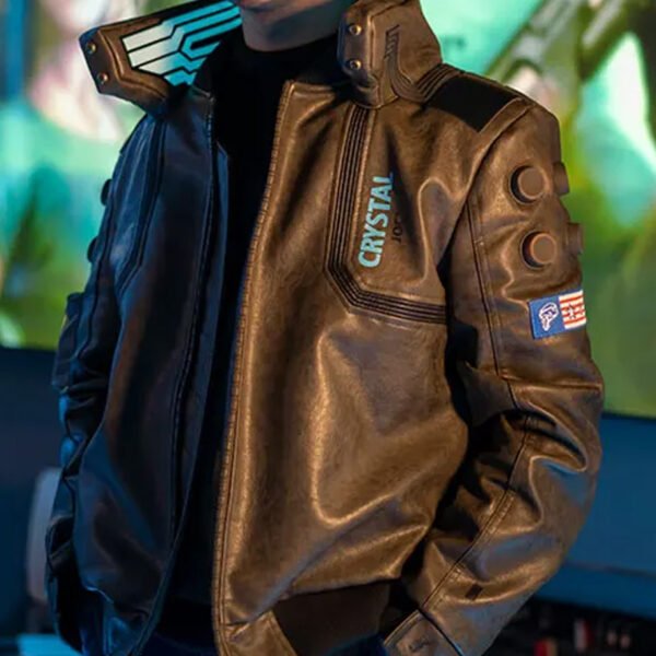 Cyberpunk 2077 Bomber Leather Jacket