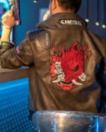 Cyberpunk 2077 Bomber Leather Jacket